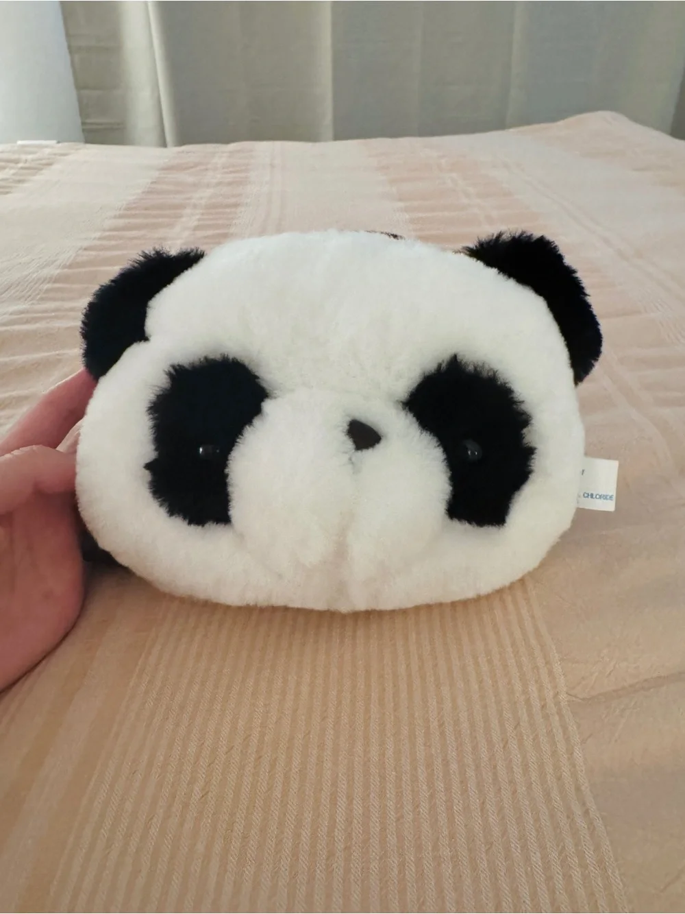 Plush Panda Crossbody Bag for Kids and Adults- White and Black